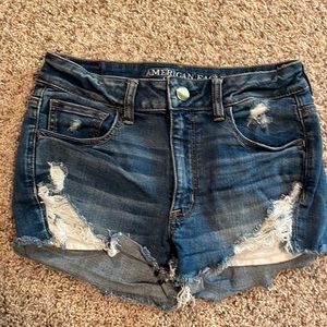 American eagle high rise shortie shorts